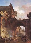 ROBERT, Hubert The Porta Octavia in Rome (mk08) china oil painting reproduction